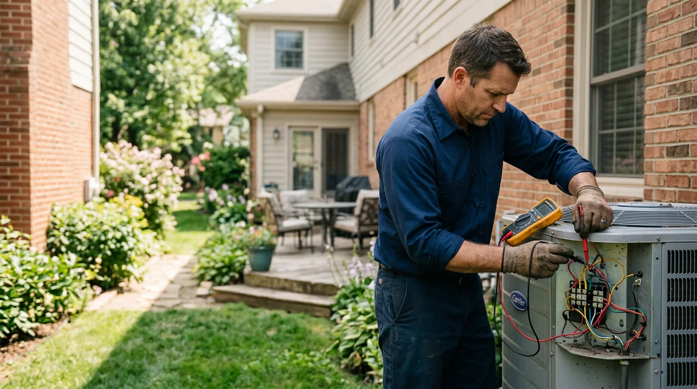 HVAC technician working near Turners Station, KY
